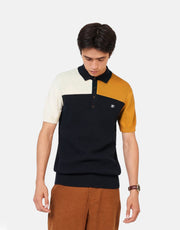 Ben Sherman Block Knitted Polo Shirt