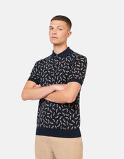 Ben Sherman Deco Knitted Polo Shirt