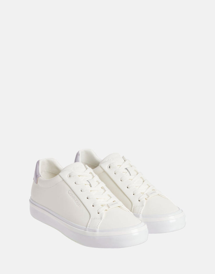 Calvin Klein Lace Up White Sneakers