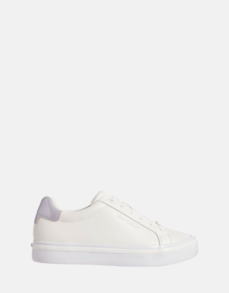 Calvin Klein Lace Up White Sneakers