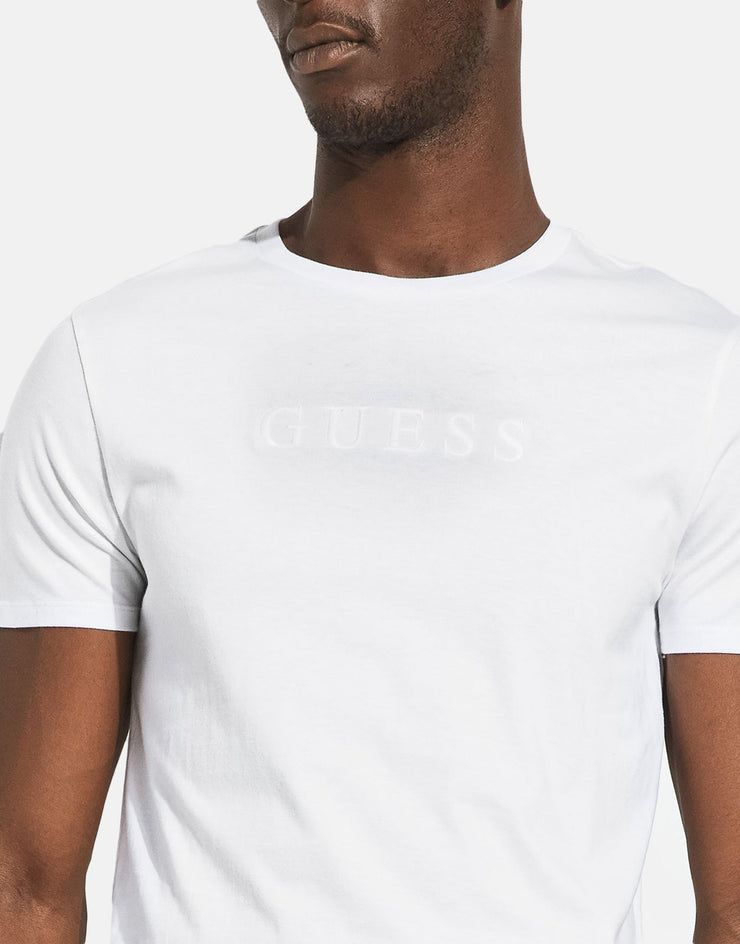 Guess Pima Logo White T-Shirt