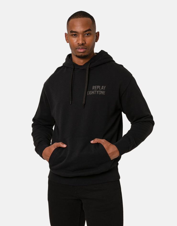 Replay Eightyone Hooded Black Sweatshirt