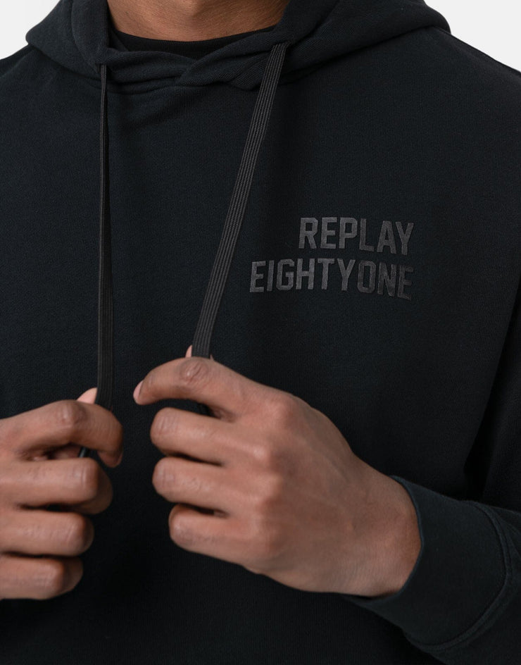 Replay Eightyone Hooded Black Sweatshirt