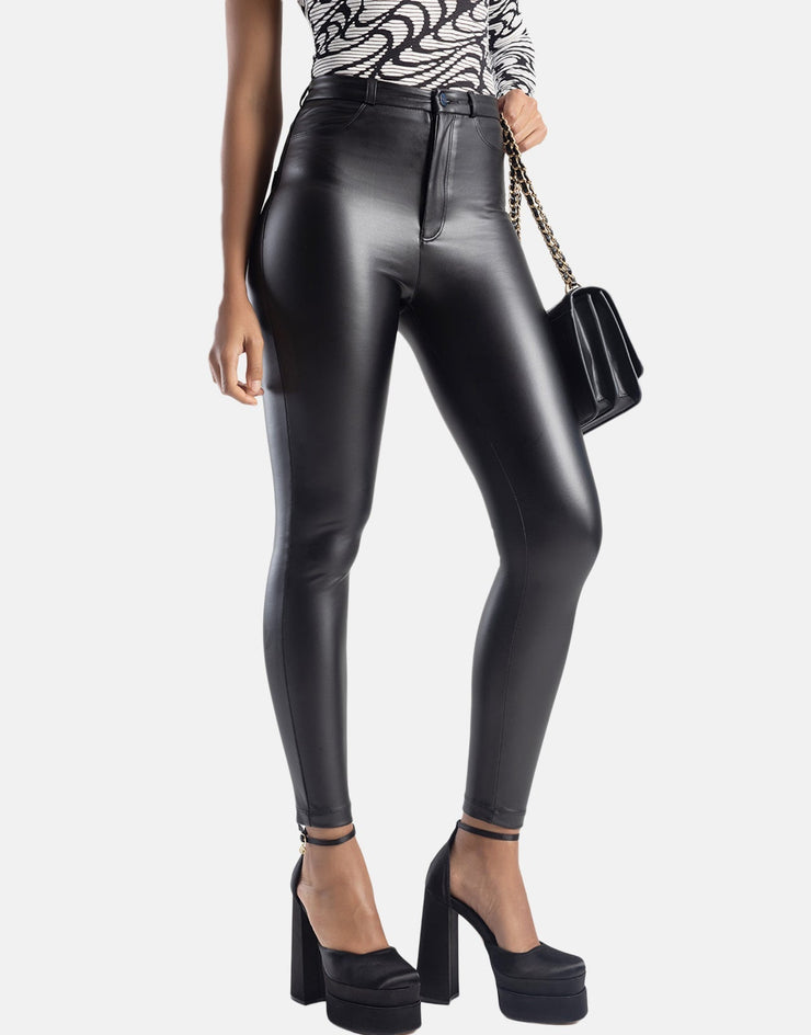 Sissy Boy Super High Rise Leather Jeans