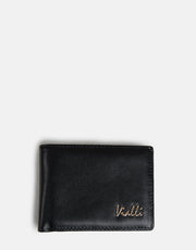 Vialli Tri Fold Black Wallet