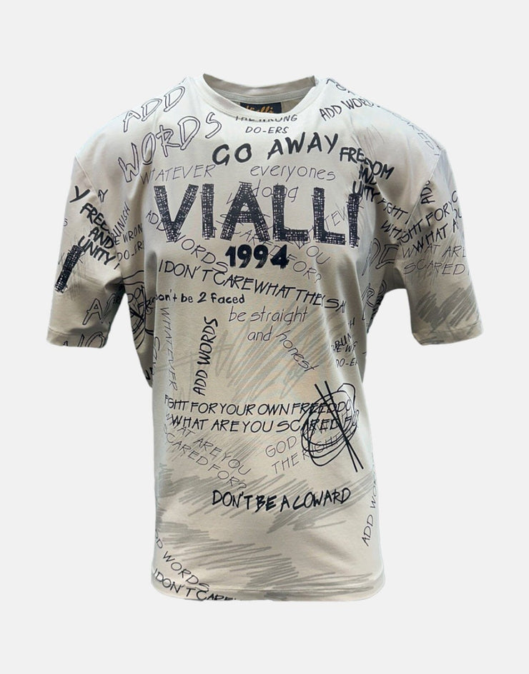 Vialli Forwords Beige T-Shirt