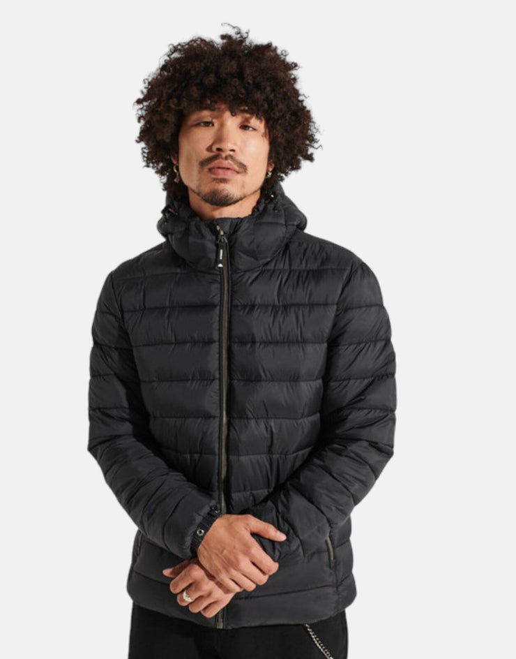 Superdry Classic Fuji Puffer Jacket Black