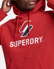 Superdry Stacked Applique Logo Hoodie