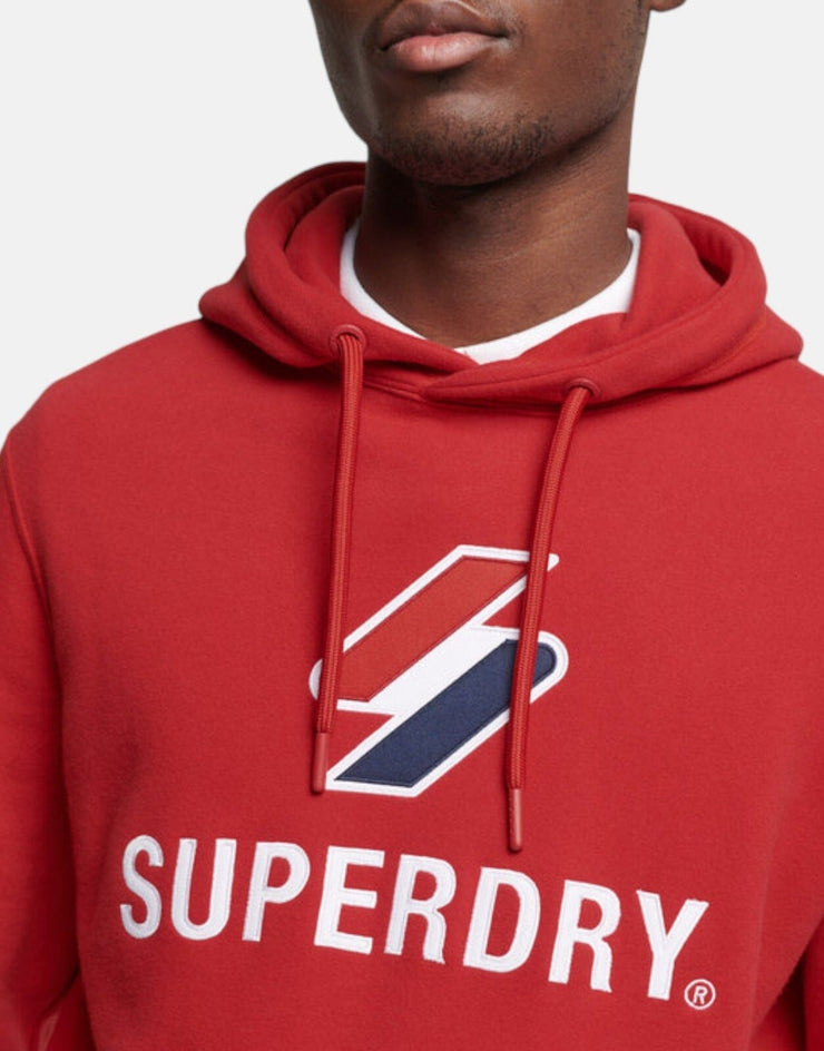 Superdry Stacked Applique Logo Hoodie