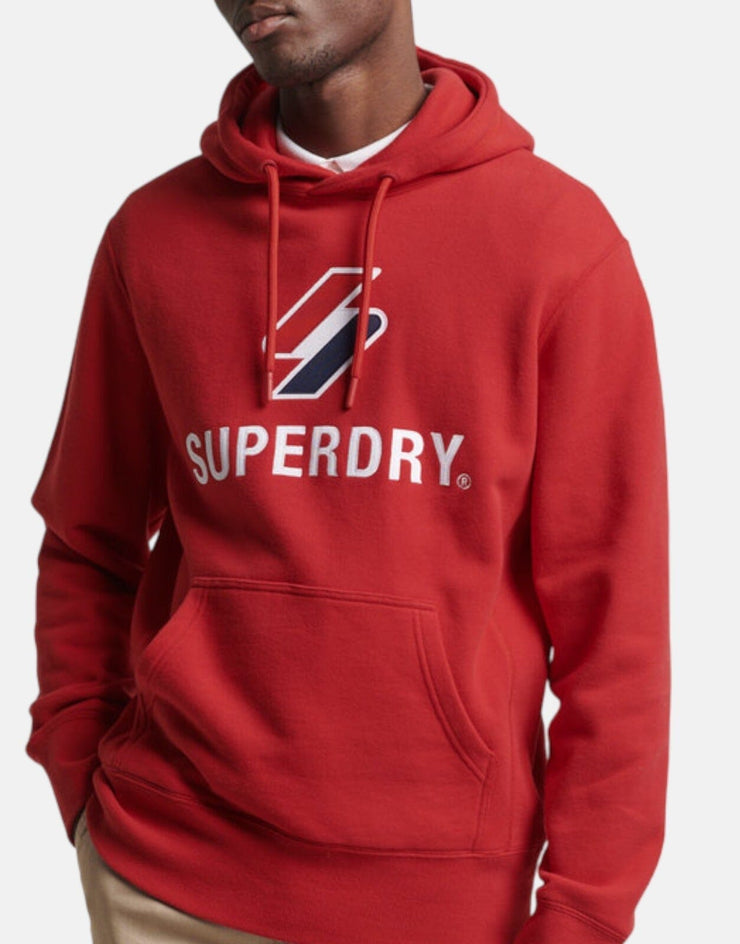 Superdry Stacked Applique Logo Hoodie