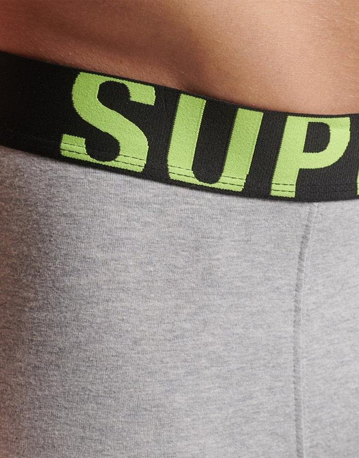 Superdry Organic Cotton Boxer Dual Logo Double Pack