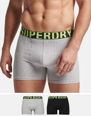 Superdry Organic Cotton Boxer Dual Logo Double Pack