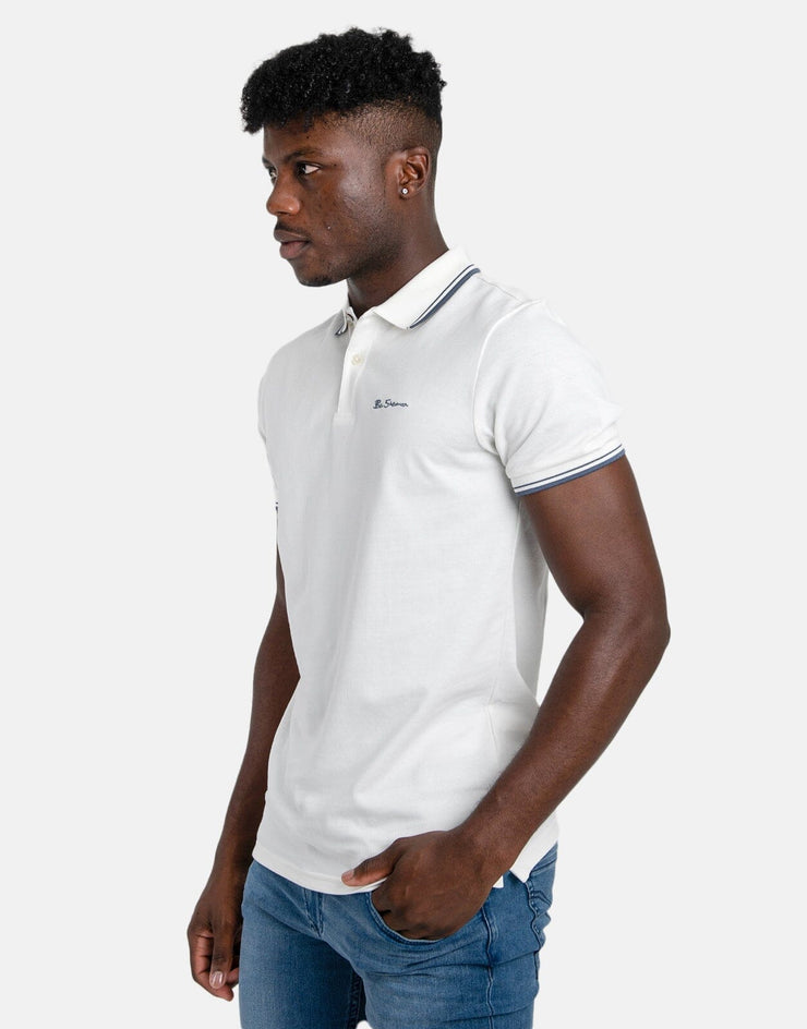 Ben Sherman Romford White Polo Shirt