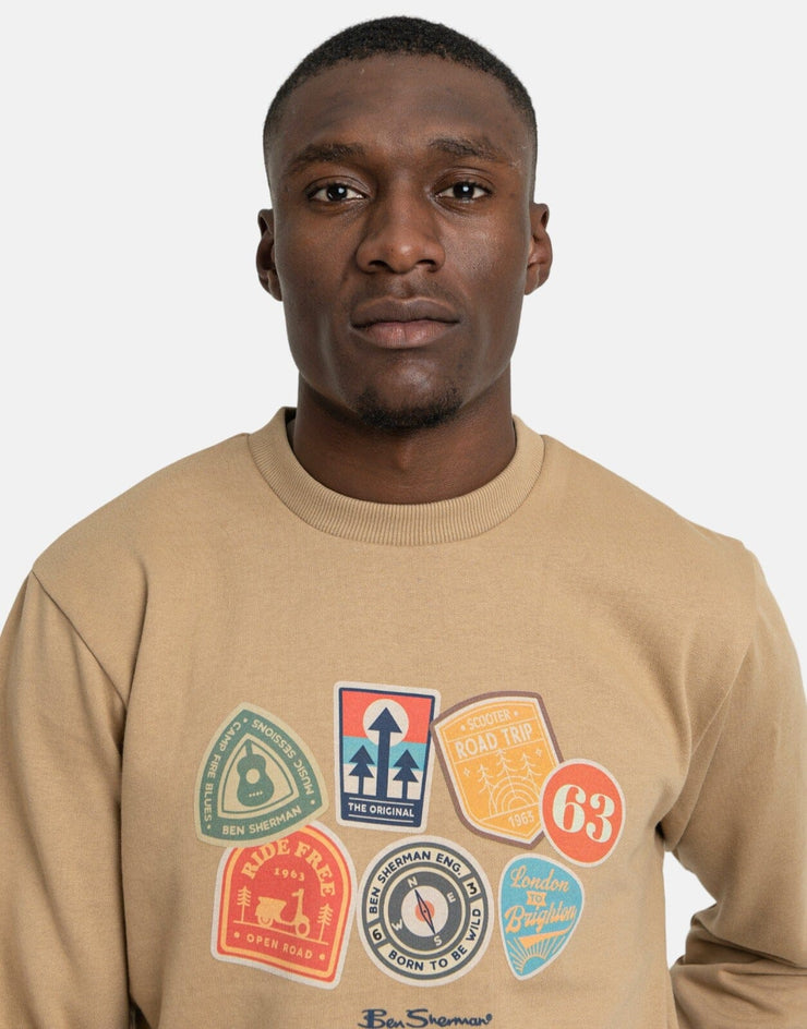 Ben Sherman Outdoor Badges Sweatshirt