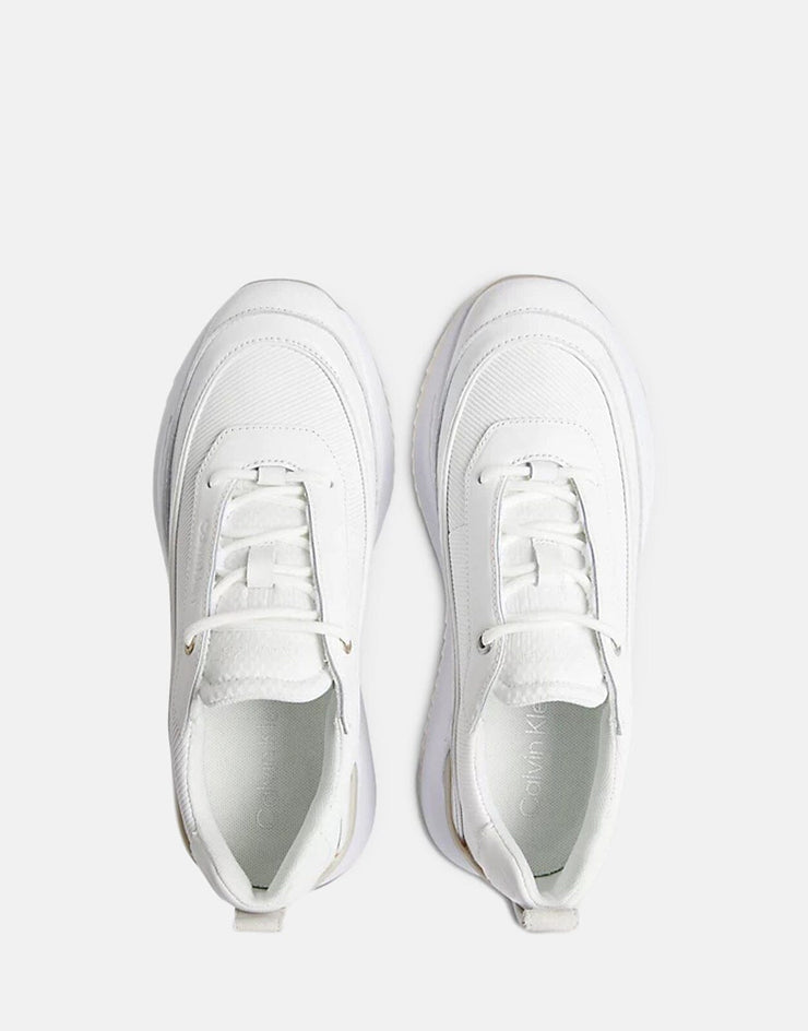 Calvin Klein Leather Wedge Trainers Sneakers