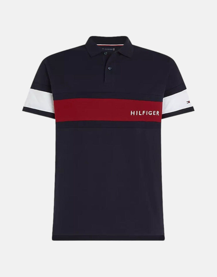 Tommy Hilfiger Regular Fit Colorblock Flag Polo Shirt