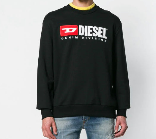 Diesel Black S-Crew-Division sweatshirt