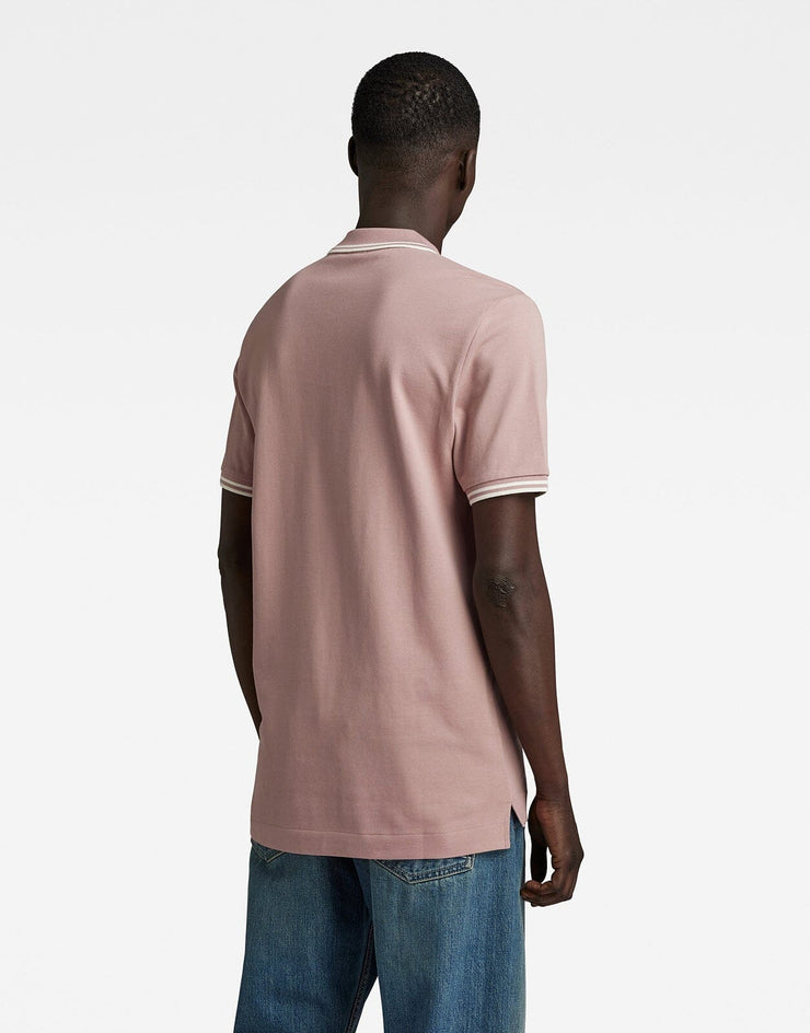 G-Star RAW Dunda Slim Stripe Polo Berry Mist