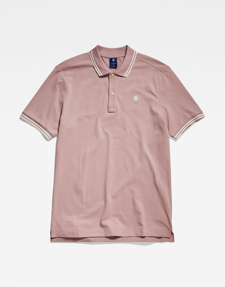 G-Star RAW Dunda Slim Stripe Polo Berry Mist