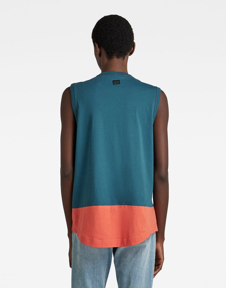 G-Star RAW Lash Color Block Blue Tank Top