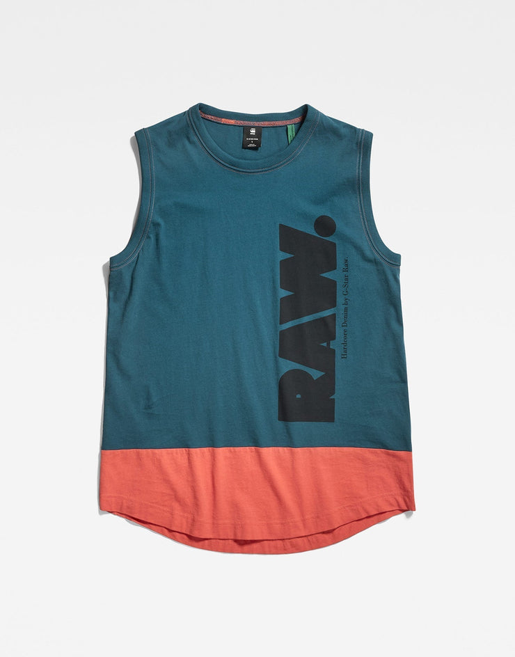 G-Star RAW Lash Color Block Blue Tank Top