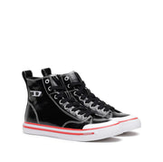 DIESEL HIGH-TOP SNEAKERS IN VINYL