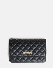 Sissy Boy Quilted Purse With Strap Blk