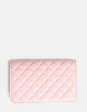 Sissy Boy Quilted Purse With Strap Pink