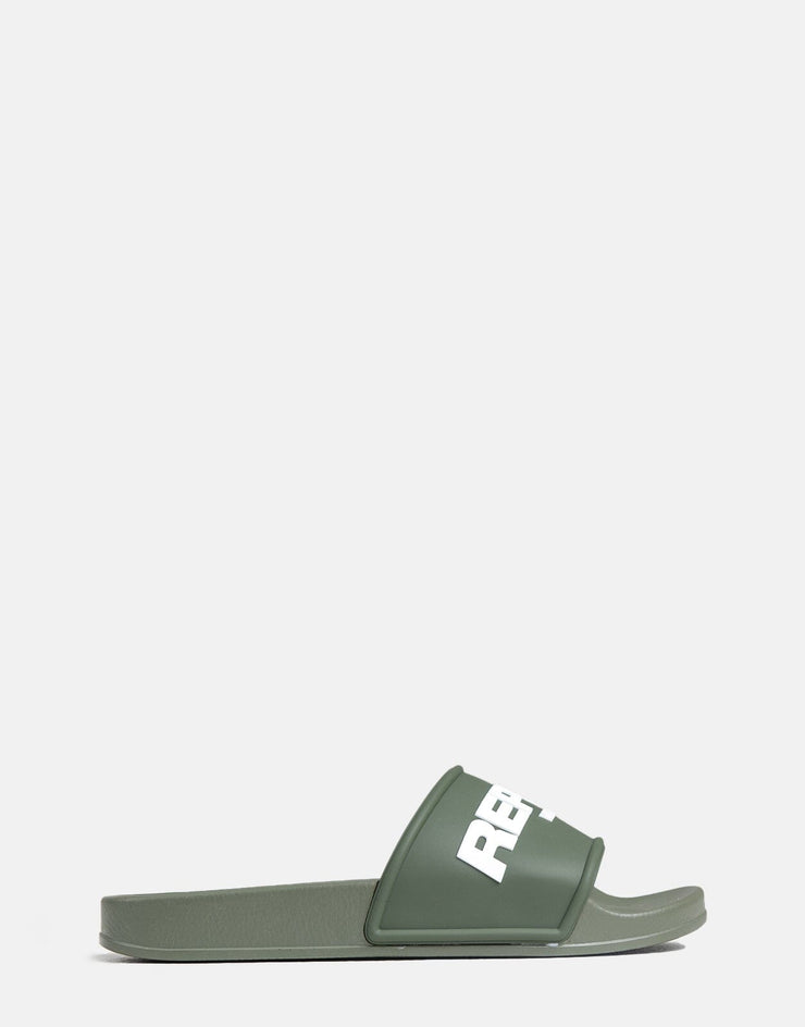 Replay Up Emboss Mil Green Sandal