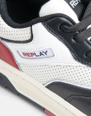 Replay Gemini Perforated Blk/OffWht/Red