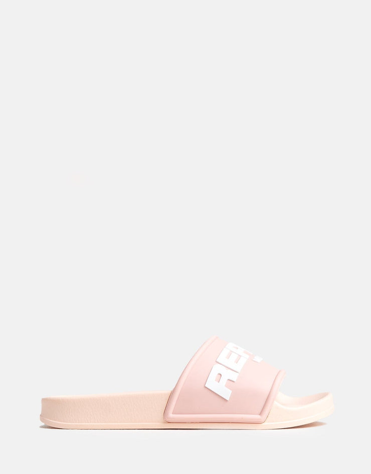 Replay Up Emboss Ladies Pink Slides