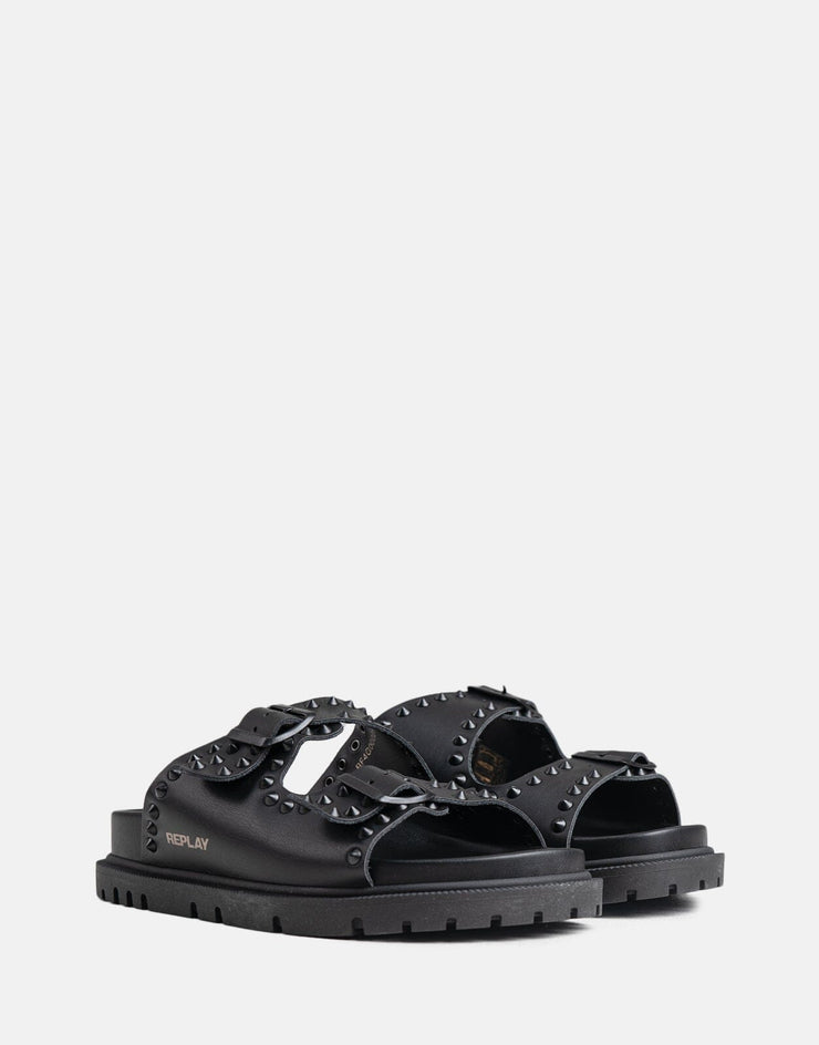 Replay Hola Studs Black Slides