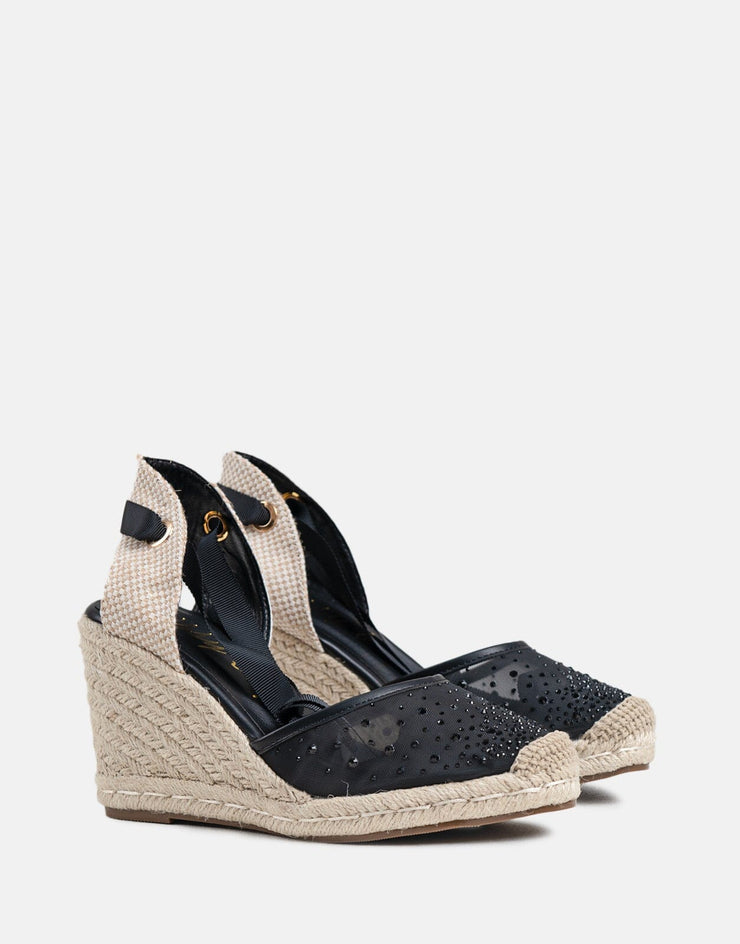 Sissy Boy Mesh Espadrille Wedge