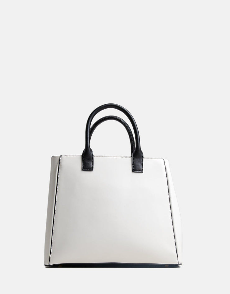 Sissy Boy Chain Tote Bag White/Blk