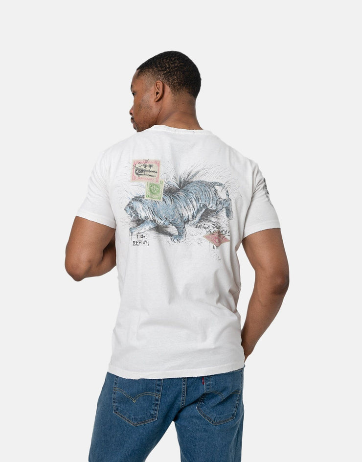 Replay Drawings Print T-Shirt