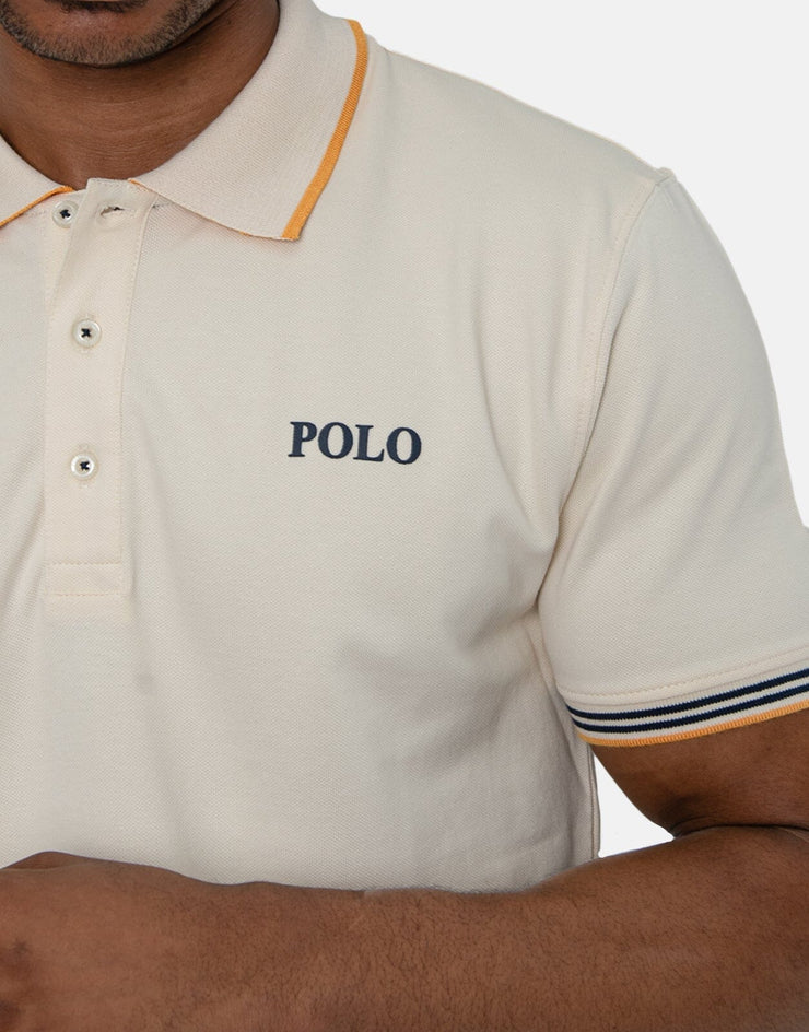 Polo Logo Tipped Golfer Off White