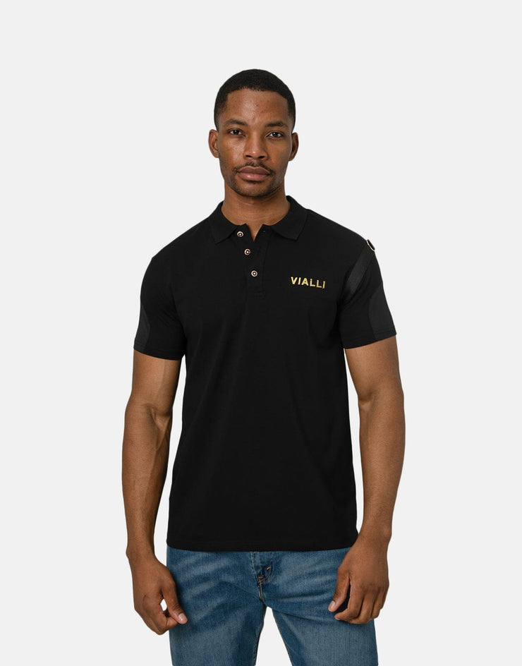 Vialli Elvate Black Polo Shirt