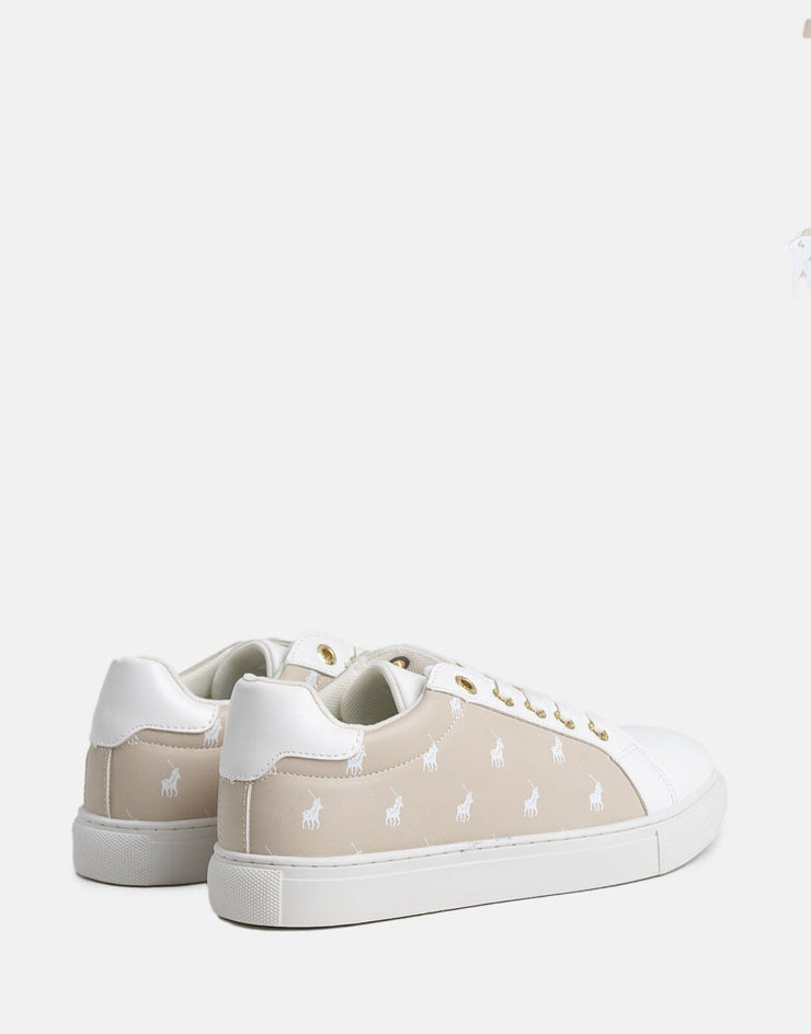 Polo Printed Monogram Stone Sneakers