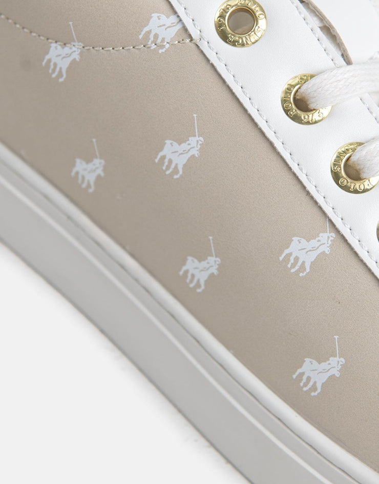 Polo Printed Monogram Stone Sneakers