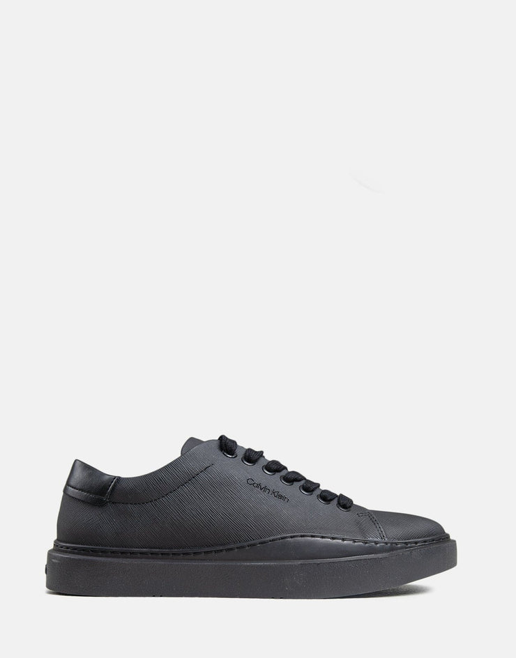 Calvin Klein Low Top Lace Up Black Sneaker