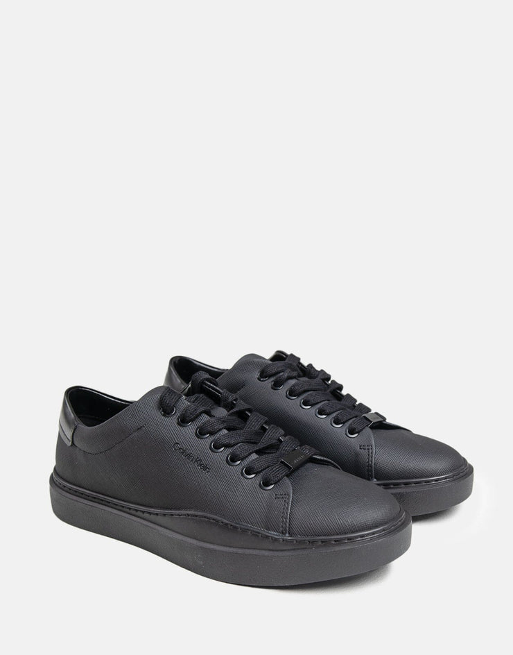 Calvin Klein Low Top Lace Up Black Sneaker