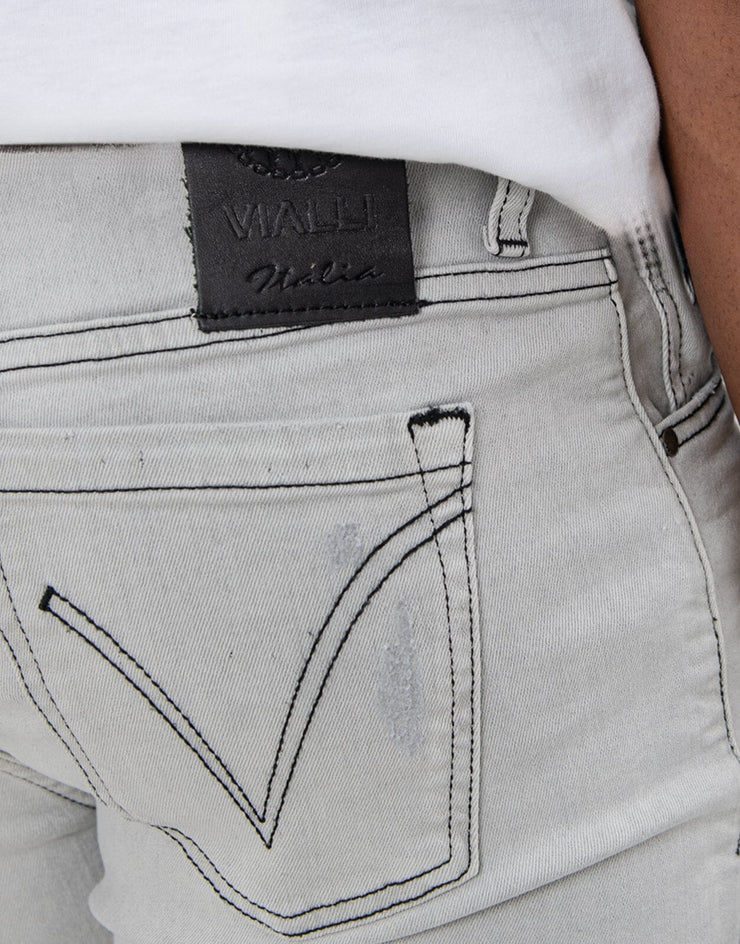 Vialli Calaa Ultra Fit Jeans Grey