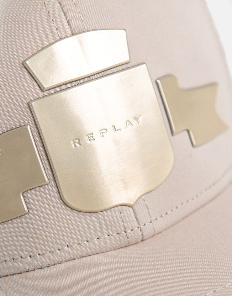 Replay Beige Archive Logo Cap