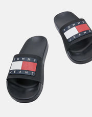 Tommy Hilfiger Jeans Flag Pool Slide Black