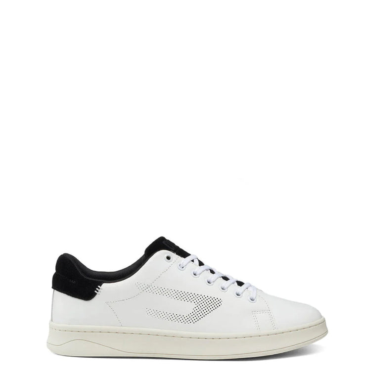 DIESEL LOW-TOP SNEAKERS WITH PERFORATED D LOGO