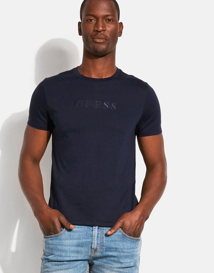 Guess Pima Logo Crew T-Shirt