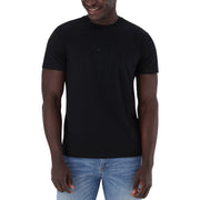 ETHAN CREW NECK LOGO TEE BLACK