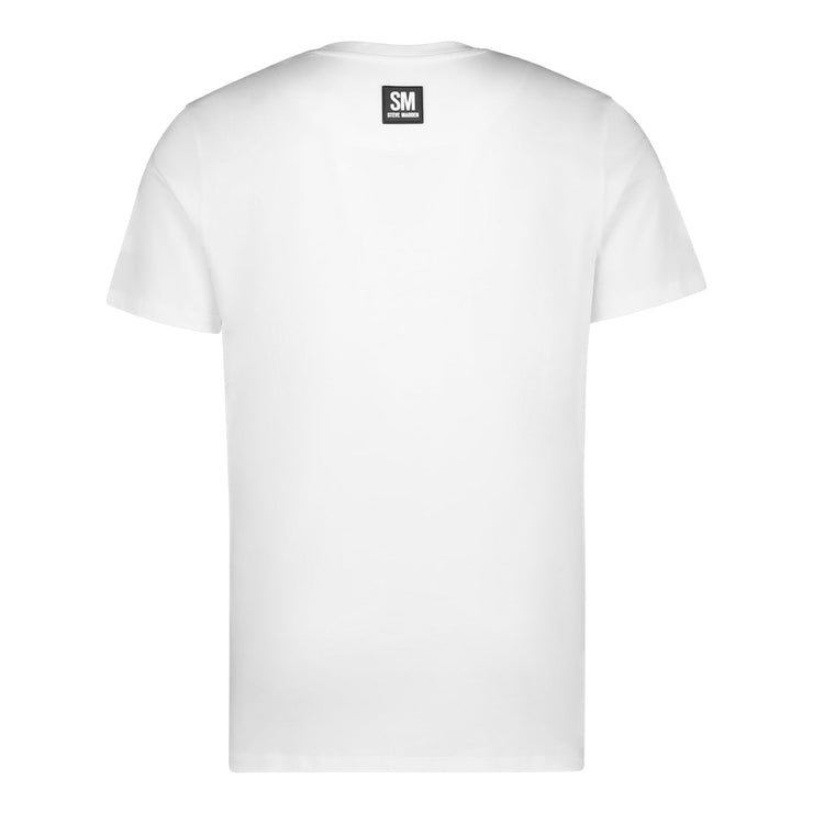 HARRISON CREW NECK LOGO TEE WHITE