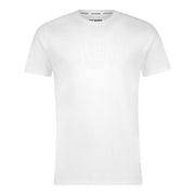 HARRISON CREW NECK LOGO TEE WHITE