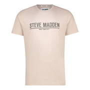 HARRISON CREW NECK LOGO TEE STONE